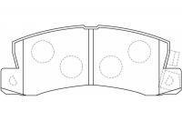 Тормозные колодки задние NIBK PN1321