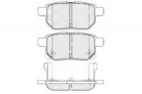 Тормозные колодки задние NIBK PN1519