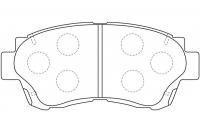 Тормозные колодки передние NIBK PN1228