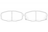 Тормозные колодки передние NIBK PN0373