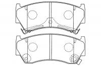 Тормозные колодки передние NIBK PN2356