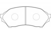 Тормозные колодки передние NIBK PN5425