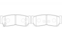 Тормозные колодки задние NIBK PN0447
