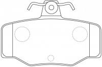 Тормозные колодки задние NIBK PN2214
