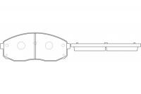 Тормозные колодки передние NIBK PN0601