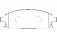 Тормозные колодки передние NIBK PN2389
