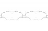 Тормозные колодки передние NIBK PN33002
