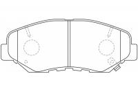 Тормозные колодки передние NIBK PN8485