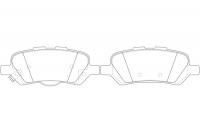 Тормозные колодки задние NIBK PN21002