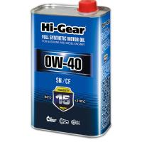 Масло моторное HI-GEAR 0W40 SN/CF (1 л) синт. HG0040
