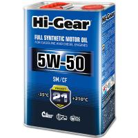 Масло моторное HI-GEAR 5W-50 SM/CF (4 л) синт. HG0554