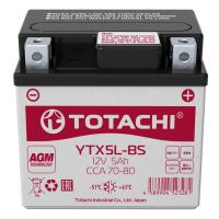 АКБ мото TOTACHI AGM 12V 5 а/ч YTX5L-BS 70-80А о.п. 113х70х105 90005
