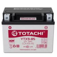 АКБ мото TOTACHI AGM 12V 9 а/ч YTX9-BS 105-115А п.п. 148х86х104 90029