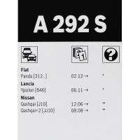 Комплект бескаркасных щёток Bosch Aerotwin A292S 600/380 мм 3397007292 - фото 3
