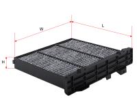 Фильтр салонный Sakura CAC10070