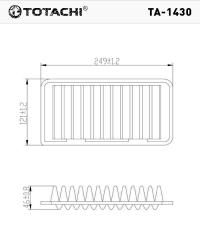   TOTACHI TA-1430 (17801-21030) -  2
