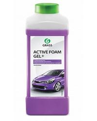 Автошампунь для б/мойки Grass Active Foam Gel plus активная пена (113180) 1л