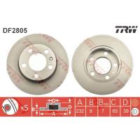 Диск тормозной задний TRW DF2805