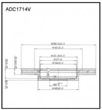 Диск тормозной передний Allied Nippon ADC1714V