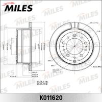 Диск тормозной задний MILES  K011620 (TRW DF4483)