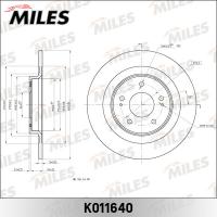 Диск тормозной задний MILES K011640 (TRW DF6598)