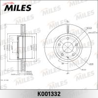 Диск тормозной передний MILES K001332 (TRW DF8052)