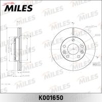 Диск тормозной передний MILES K001650 (TRW DF6200)