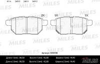 Тормозные колодки задние MILES E410136