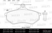 Тормозные колодки передние MILES E400017