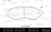 Тормозные колодки передние MILES E400022
