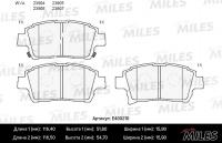 Тормозные колодки передние MILES E400210