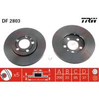 Диск тормозной передний TRW DF2803
