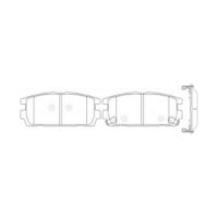 Тормозные колодки задние дисковые NIBK PN0098