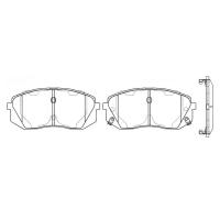 Тормозные колодки передние дисковые NIBK PN0052