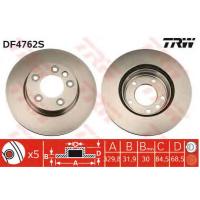 Диск тормозной передний TRW DF4762S