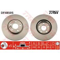 Диск тормозной передний TRW DF4850S