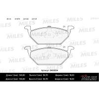 Тормозные колодки передние без датчика износа MILES E400054 (Смесь Low-Metallic)