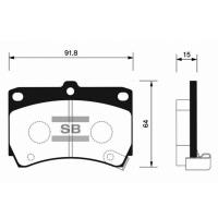 Тормозные колодки SANGSIN дисковые SP1067