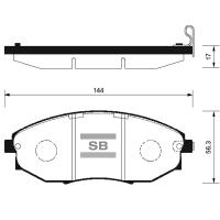 Тормозные колодки SANGSIN дисковые SP1193