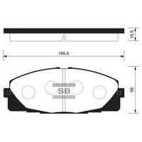 Тормозные колодки SANGSIN дисковые SP1376