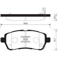 Тормозные колодки SANGSIN передние SP2113