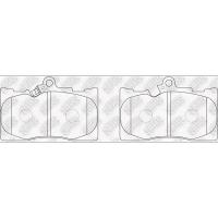 Тормозные колодки передние дисковые NIBK PN1547