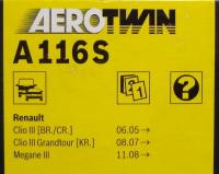 Комплект бескаркасных щёток Bosch Aerotwin A116S 600/400 мм 3397007116 - фото 2