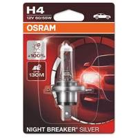Лампа галогенная Osram Р43 100% Night Breaker Silver 12В H4 60/55Вт блистер 64193NBS01B