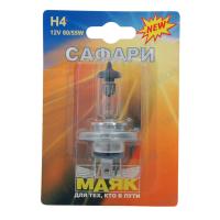 Лампа галогенная Маяк Р43 12В H4 60/55Вт блистер 52420Blister