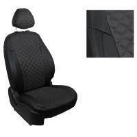 Автомобильные чехлы Seintex SKODA KODIAQ Act 16- б/п Ромб Алькантара 96667