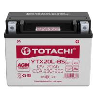 АКБ MOTO TOTACHI AGM YTX20L-BS 20 а/ч L