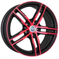 FM B233 6,5J*R15 4*100 40 73,1 Matt Black+Red